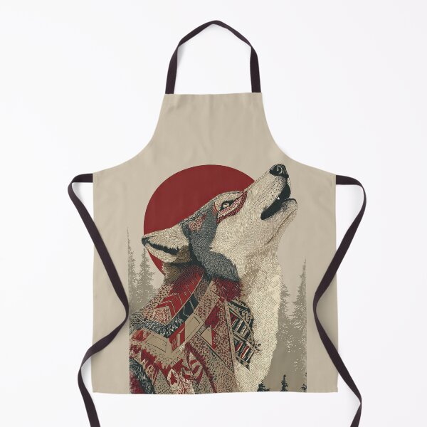 Item preview, Tribal Wolf Howling at the Moon – Native Spirit designed and sold by TicoTuftCR.