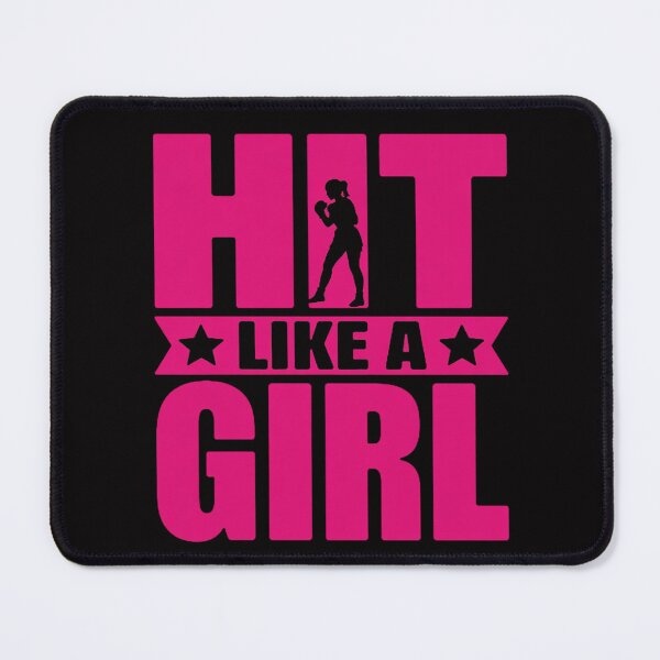 Item preview, Hit Like A Girl Punching bag Boxer Boxing Quote designed and sold by MuteElevent.