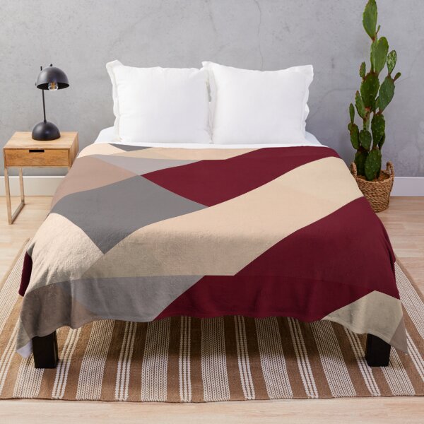 Item preview, Red Beige Diagonal Layout designed and sold by SassyArtistry.