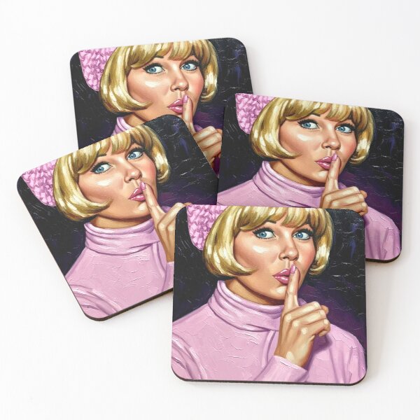 Item preview, Doris Day - Pink & Pop Art Shush Portrait designed and sold by Art's Diner.