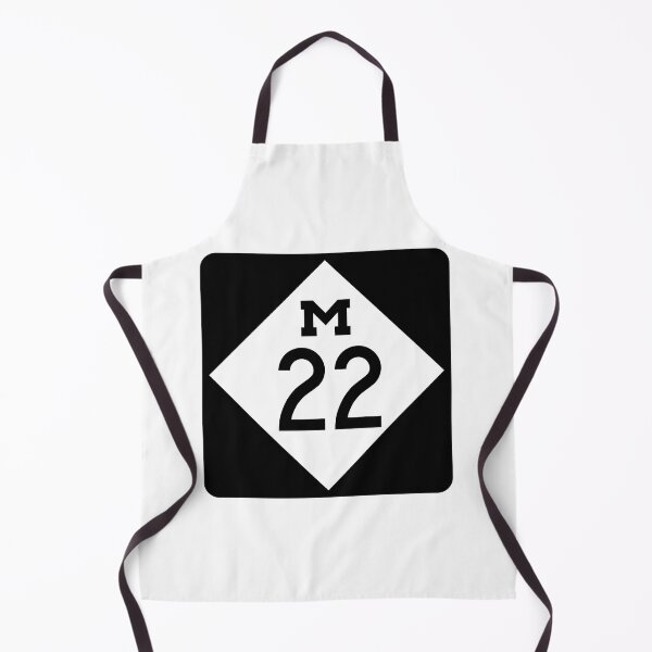 Item preview, M22 Route Sign Diamond Marker With Bold M And 22 On Black Background designed and sold by Rue Market.