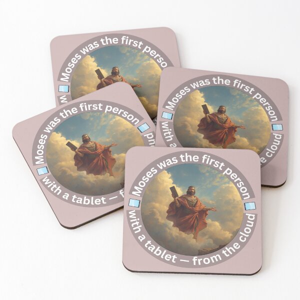 Item preview, Moses was the first person with a tablet from the cloud designed and sold by BandGTees.