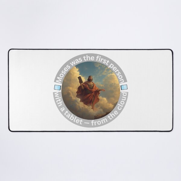 Item preview, Moses was the first person with a tablet from the cloud designed and sold by BandGTees.
