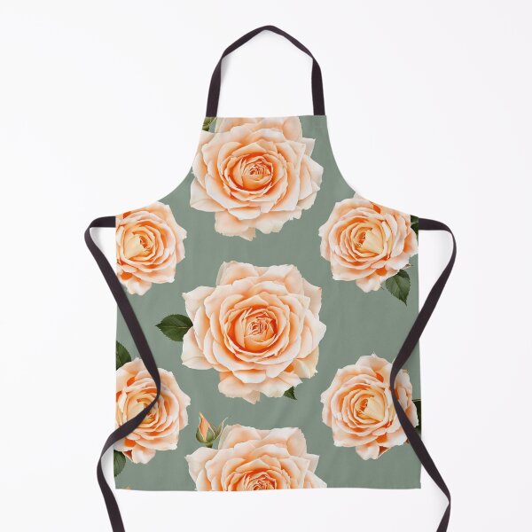 Item preview, Peach Rose Seamless Floral Pattern designed and sold by SassyArtistry.