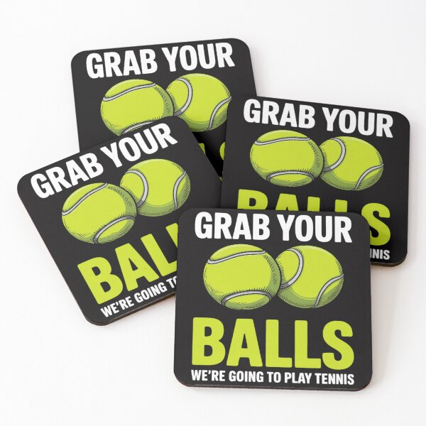 Item preview, Grab Your Balls - Tennis Player & Tennis Coach Gift designed and sold by CareTopping.
