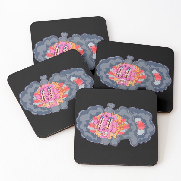 Item preview, Ciao pink skull and flames designed and sold by Franco Moody.