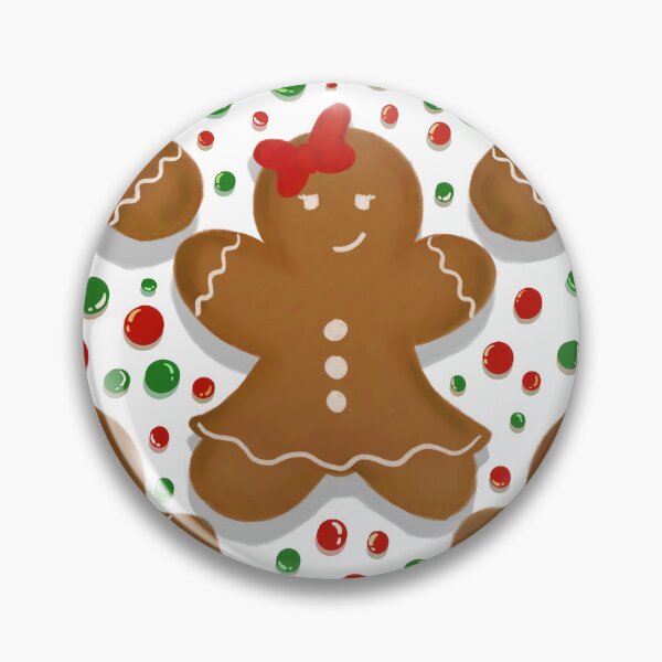 Item preview, Gingerbread People with Red and Green Candy designed and sold by heatherbenner.