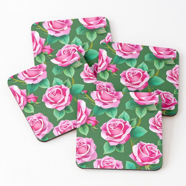 Item preview, Pink Rose Floral Seamless Pattern designed and sold by SassyArtistry.