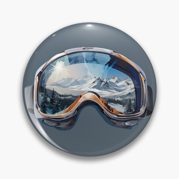 Item preview, Powder Day Ski Goggles Scene Snowboard Winter Mountain Adventure  designed and sold by meganohm.