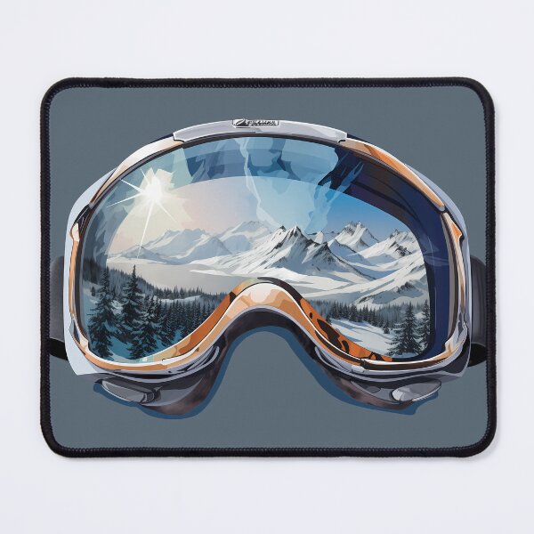 Item preview, Powder Day Ski Goggles Scene Snowboard Winter Mountain Adventure  designed and sold by meganohm.