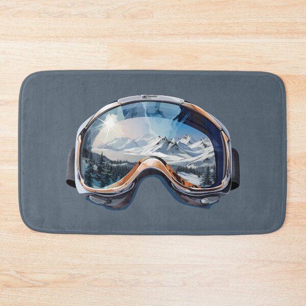 Item preview, Powder Day Ski Goggles Scene Snowboard Winter Mountain Adventure  designed and sold by meganohm.