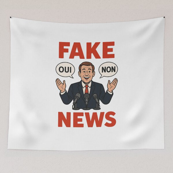 Item preview, Politician YES / NO – FAKE NEWS Satire Poster designed and sold by JonathanP514.