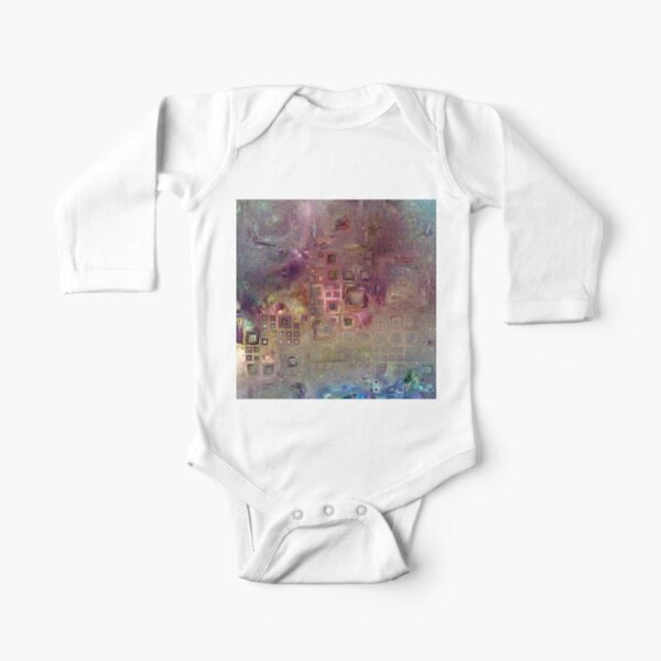 Crystalline Squares 6 Long Sleeve Baby One-Piece