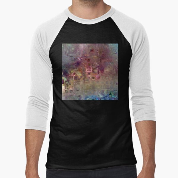Crystalline Squares 6 Baseball ¾ Sleeve T-Shirt