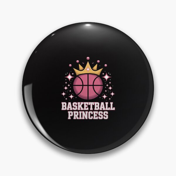 Item preview, Girls Basketball Princess Pink Basketball Ball Crown designed and sold by ConceptThena.