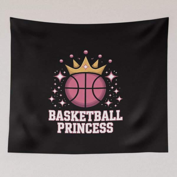 Item preview, Girls Basketball Princess Pink Basketball Ball Crown designed and sold by ConceptThena.