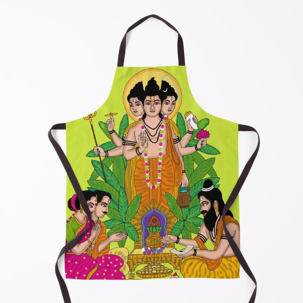 Item preview, Lord Duttatreya Drawing – Divine Trinity Form Artwork designed and sold by Harshit_Digital_Arts.