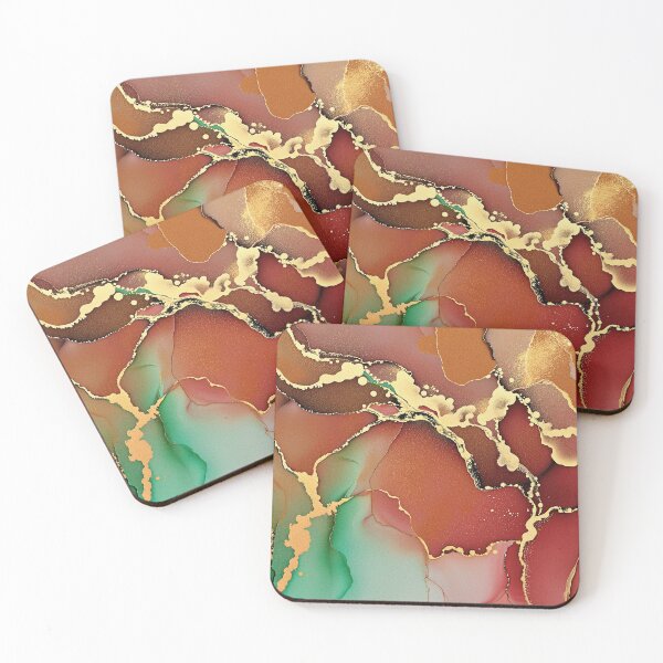 Item preview, Gold Vein Alcohol Ink Marble designed and sold by SassyArtistry.