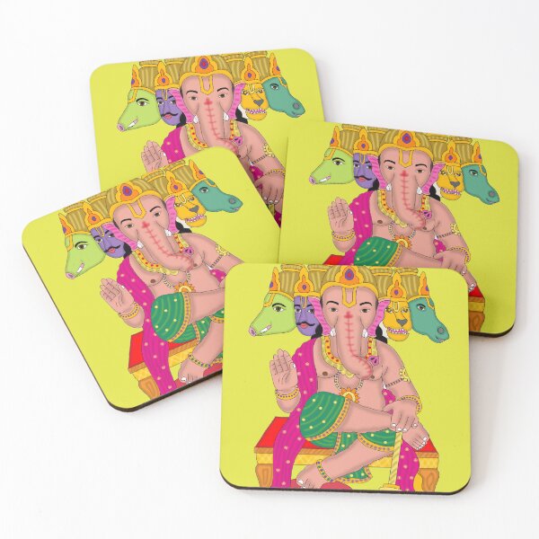 Item preview, Panchmukhi Ganesha – Five-Faced Lord Ganesha Art designed and sold by Harshit_Digital_Arts.