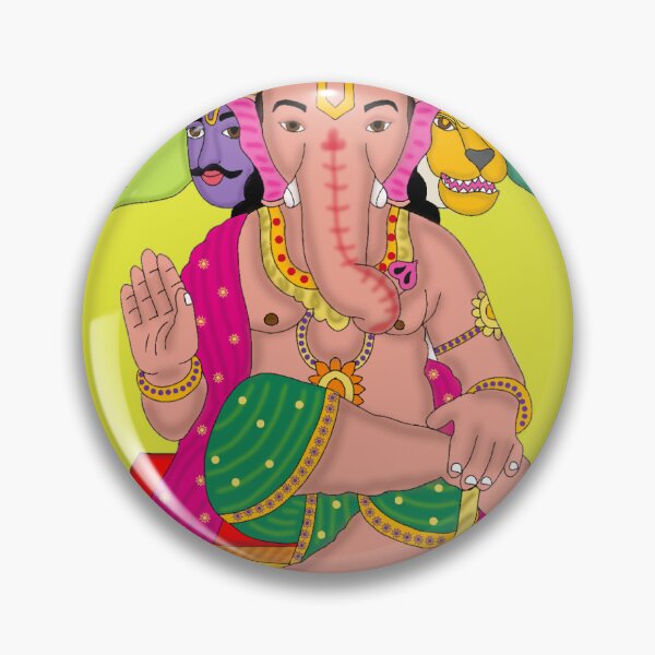 Item preview, Panchmukhi Ganesha – Five-Faced Lord Ganesha Art designed and sold by Harshit_Digital_Arts.