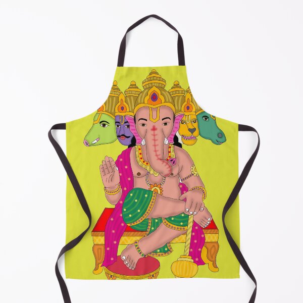 Item preview, Panchmukhi Ganesha – Five-Faced Lord Ganesha Art designed and sold by Harshit_Digital_Arts.