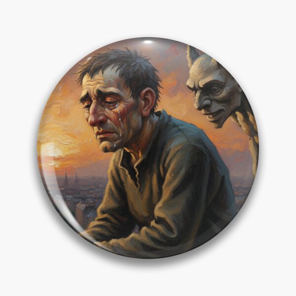 Artikelvorschau, Quasimodo, aus dem Roman „Notre-Dame de Paris“ von Victor Hugo entworfen und verkauft von Filologica.