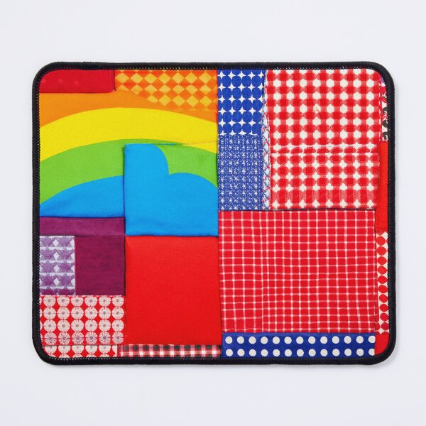 Item preview, Rainbow Patchwork Fabric Blocks designed and sold by SassyArtistry.