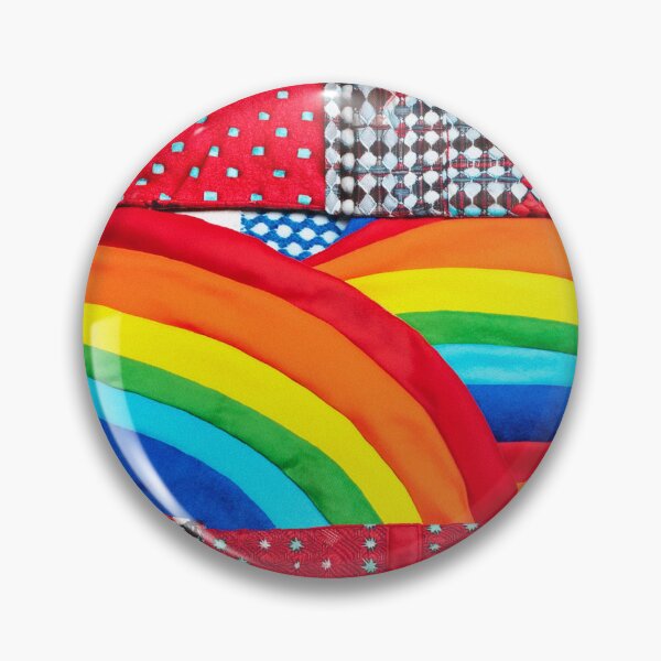 Item preview, Rainbow Fabric Arches with Red Patchwork Blocks designed and sold by SassyArtistry.