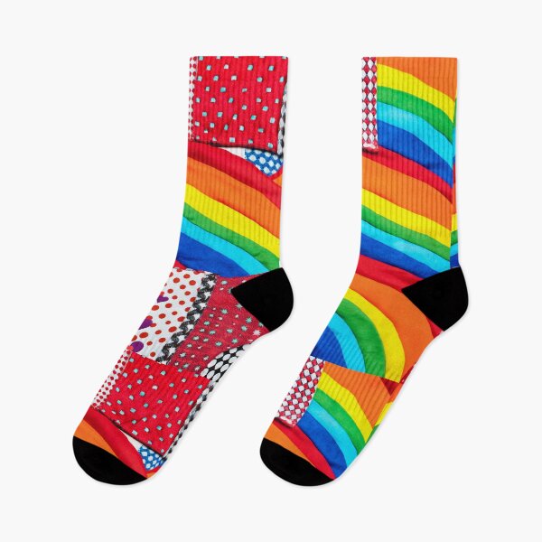 Item preview, Rainbow Fabric Arches with Red Patchwork Blocks designed and sold by SassyArtistry.