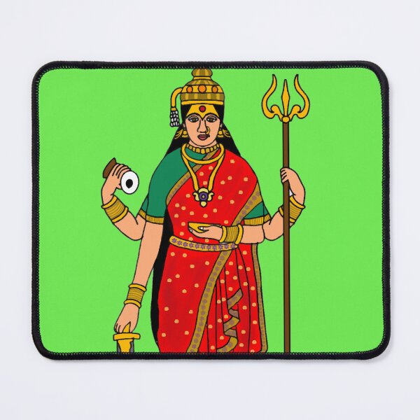 Item preview, Goddess Durga Drawing – Divine Hindu Art designed and sold by Harshit_Digital_Arts.