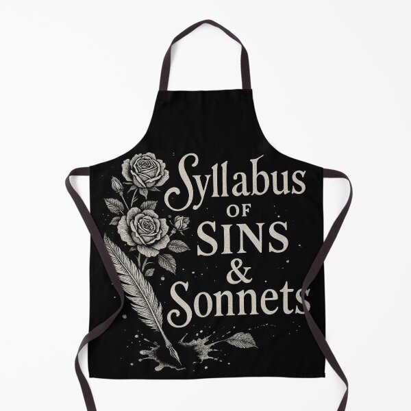 Item preview, Dark Academia Quill & Roses – “Syllabus of Sins & Sonnets” – Gothic Literary Aesthetic designed and sold by Mouraludia.