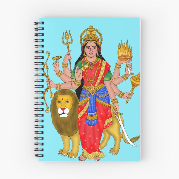 Item preview, Goddess Durga Drawing – Divine Hindu Art designed and sold by Harshit_Digital_Arts.