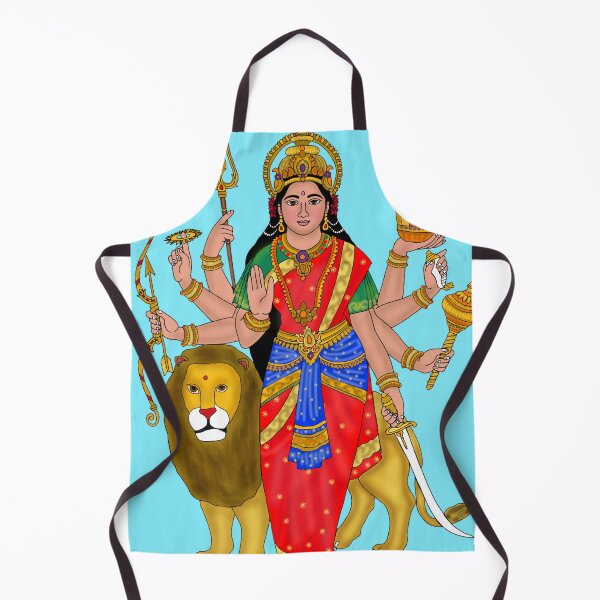 Item preview, Goddess Durga Drawing – Divine Hindu Art designed and sold by Harshit_Digital_Arts.
