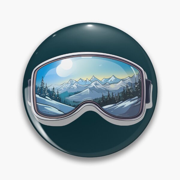 Item preview, Winter Sunrise Snow Goggles Art Ski Snowboard Mountain Landscape designed and sold by meganohm.