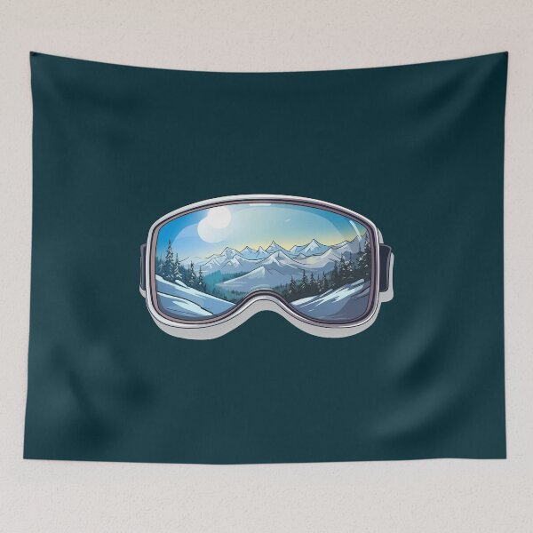 Item preview, Winter Sunrise Snow Goggles Art Ski Snowboard Mountain Landscape designed and sold by meganohm.
