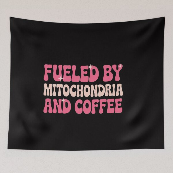 Item preview, Fueled By Mitochondria Coffee Biology Science Men Women designed and sold by ConceptThena.