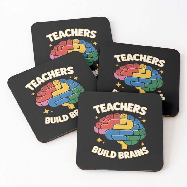 Item preview, Teachers Build Brains Building Bricks Back To School designed and sold by ShelFisher.
