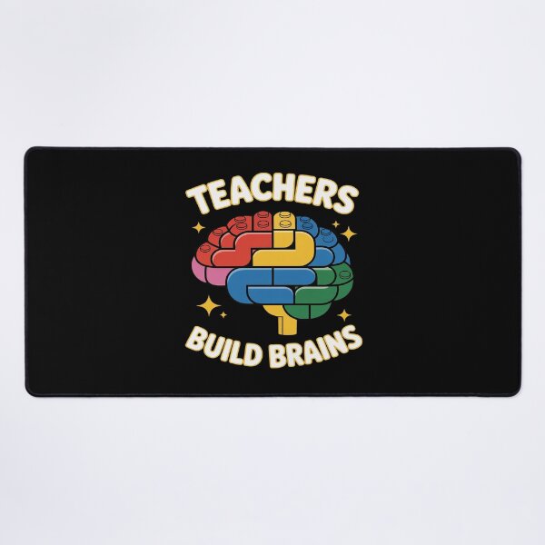 Item preview, Teachers Build Brains Building Bricks Back To School designed and sold by ShelFisher.