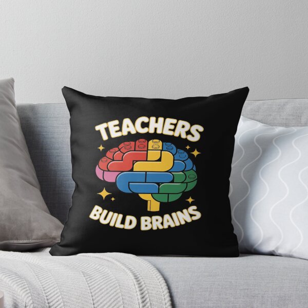 Item preview, Teachers Build Brains Building Bricks Back To School designed and sold by ShelFisher.