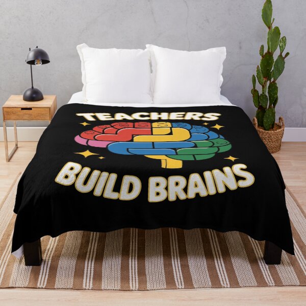 Item preview, Teachers Build Brains Building Bricks Back To School designed and sold by ShelFisher.
