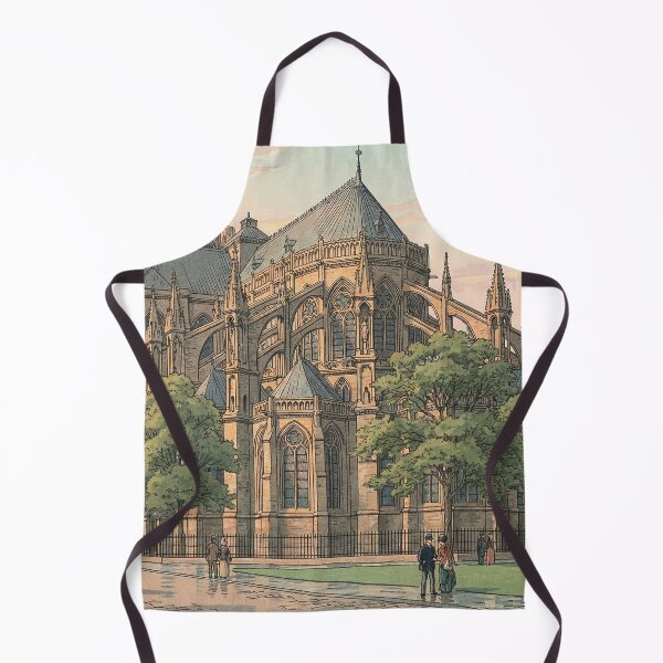 Item preview, Reims Cathedral Japanese Woodblock Print designed and sold by Takeda-art.