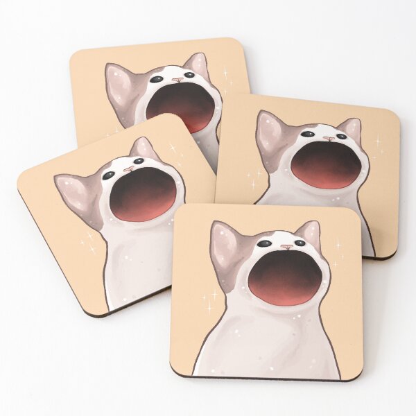 Item preview, Pop Cat With its Mouth Open designed and sold by Peach Frog.