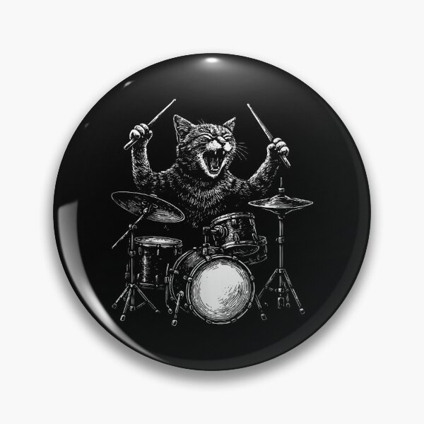 Item preview, Funny Cat Drummer Drumming Music Lover designed and sold by Hica1889.