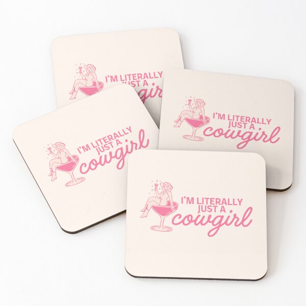 Item preview, I’m Literally Just a Cowgirl | Pink Western Cowgirl Cocktail Aesthetic Design designed and sold by Annotated Aesthetic.