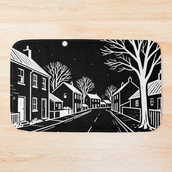Item preview, Moonlit Village Road designed and sold by optimusprime39.