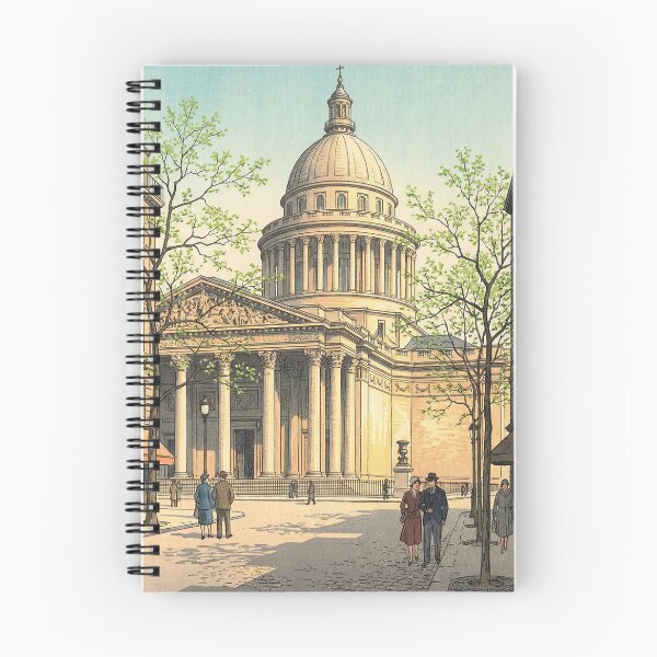 Artikelvorschau, Pantheon von Paris, japanischer Holzschnitt entworfen und verkauft von Takeda-art.