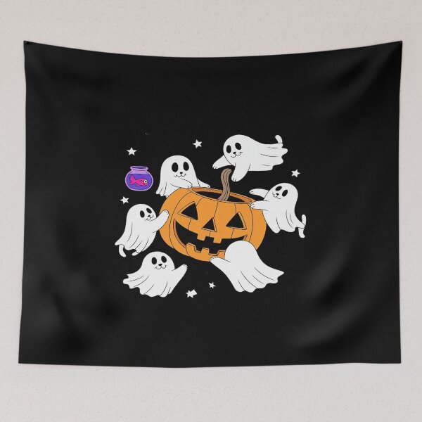 Item preview, Team Cat Dressed As Ghost Halloween Costume designed and sold by ShelFisher.