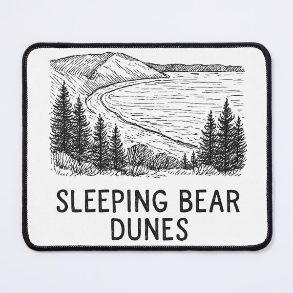 Item preview, Sleeping Bear Dunes Michigan Minimalist Nature Line Art designed and sold by CirySketchCo.