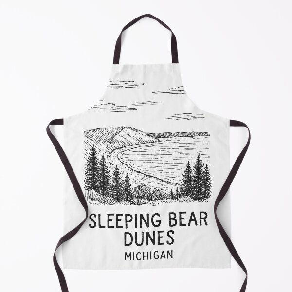 Item preview, Sleeping Bear Dunes Michigan Minimalist Nature Line Art designed and sold by CirySketchCo.