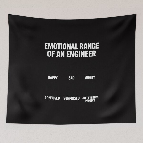 Item preview, Emotional Range Of An Engineer Engineering Faces Fan designed and sold by Viepenny.